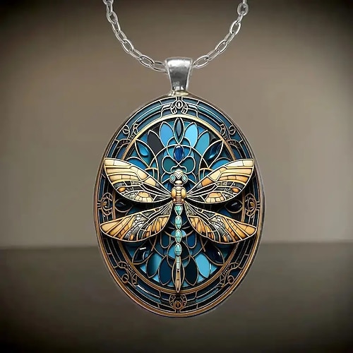 1 Stück Halskette For Damen Straße Täglich Legierung Klassisch Libelle Image