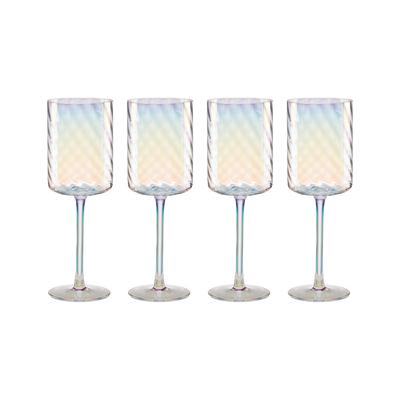 Lenox Set Of 4 Tuscany Classics Iridescent White Wine Glasses