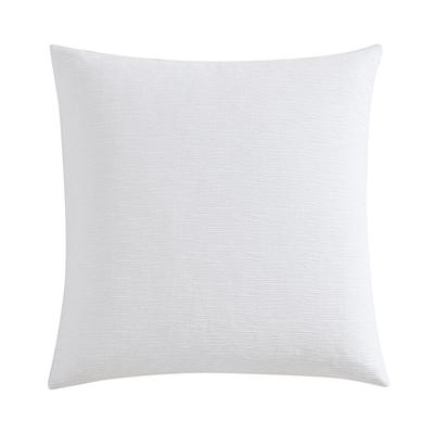 Vera Wang Solid Textured Pleats Jacquard Sham White