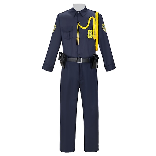 Tierdetektiv Fuchs Polizist Nick Wilde Overall Festkleidung Herren Erwachsene Halloween Karneval Leistung Party Image