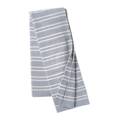 Barefoot Dreams Cozychic Doubled Stripe Blanket 45X60 - Blue Wat