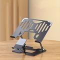 Supporto per cellulare in acciaio al carbonio regolabile 2 in 1 Supporto per laptop con supporto per tablet - design pieghevole, regolazione dell'altezza di 180°, adatto per computer, tablet e