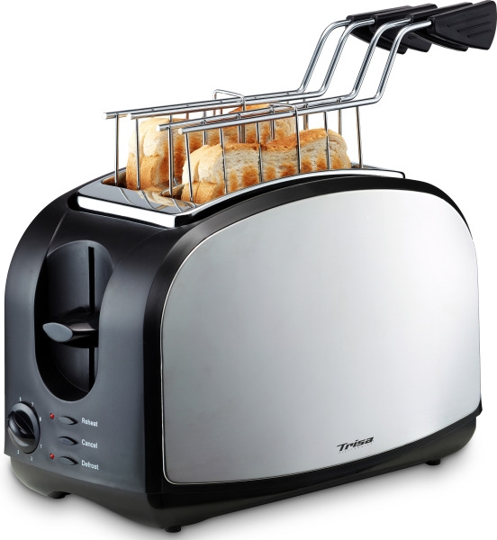 Trisa Crispy Snack Toaster Edelstahl, Schwarz 7361.4212 Image