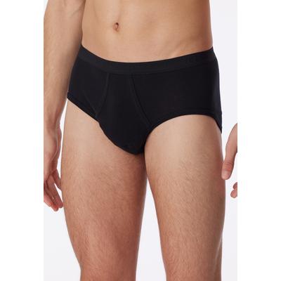 Slip SCHIESSER "Original Classiscs", Herren, Gr. 9, 000, schwarz, Feinripp, Obermaterial: 100% Baumwolle, unifarben, körpernah, Unterhosen, mit Eingriff, Feinripp, ohne störende Seitennähte Image