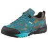 Trekkingschuh WALDLÄUFER "H-Amiata", Damen, Gr. 7 (40,5), bunt (türkis, goldfarben), Gummi, Nubukleder, Textil, sportlich, Schuhe, Freizeitschuh, Halbschuh, Schnürschuh mit TEX-Membran, H-Weite
