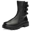 Stiefelette ARA "MANCHESTER", Damen, Gr. 7,5 (41), schwarz, Glattleder, unifarben, klassisch, Schuhe, Biker Boots, Stiefel mit Blockabsatz, H-Weite