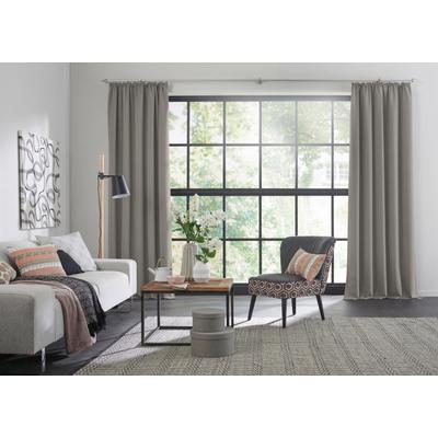 Vorhang WIRTH "Dim out" Gr. 5, grau (taupe), B:145cm H:255cm, Polyester, Gardinen Image