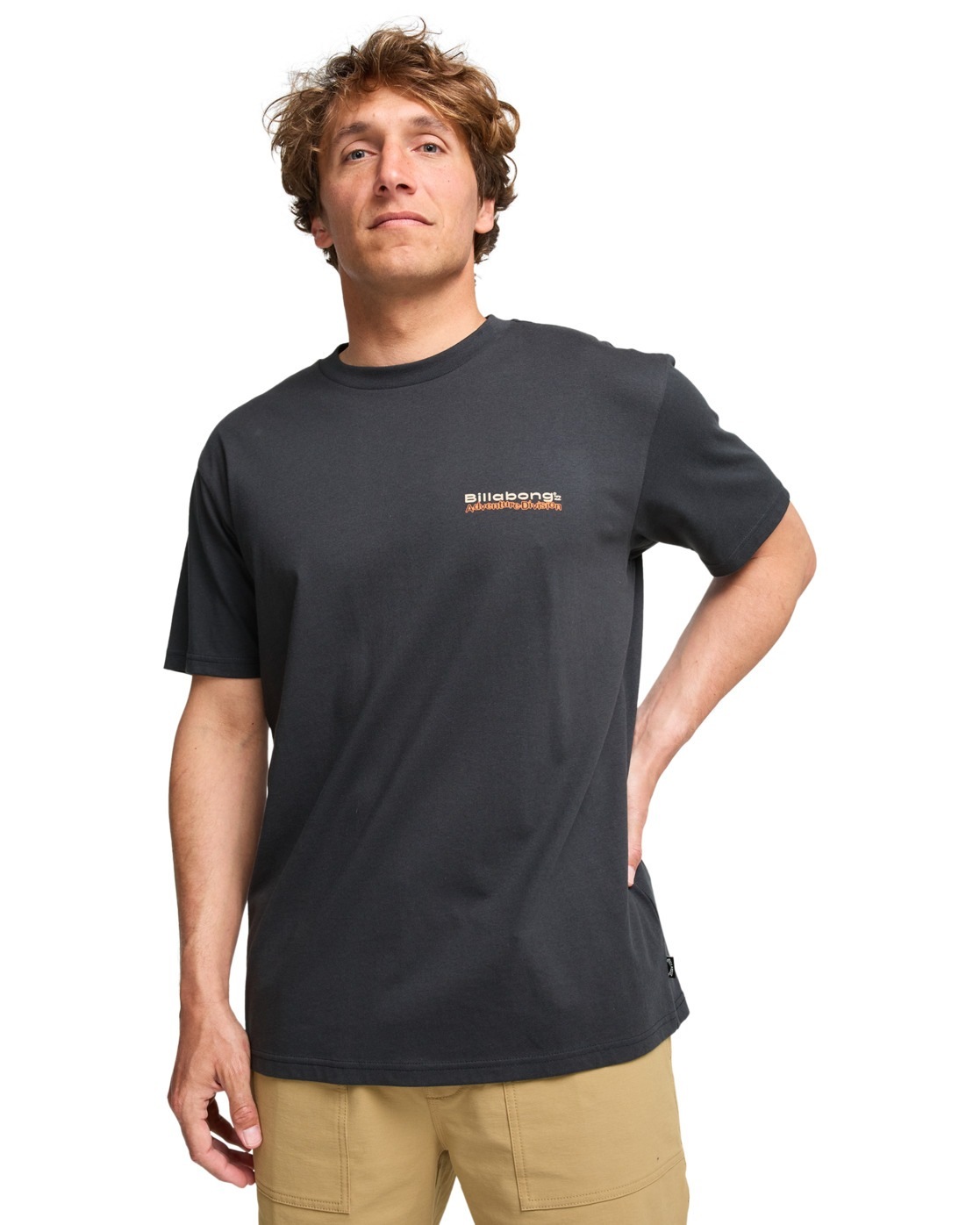 T-Shirt BILLABONG "Tidal Research", Herren, Gr. L, schwarz navy, 100% Baumwolle, Shirts Image
