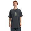 T-Shirt DC SHOES "Laugh Stack", Herren, Gr. M, schwarz, 75% Baumwolle, 25% Baumwolle, Kurzarm, Shirts