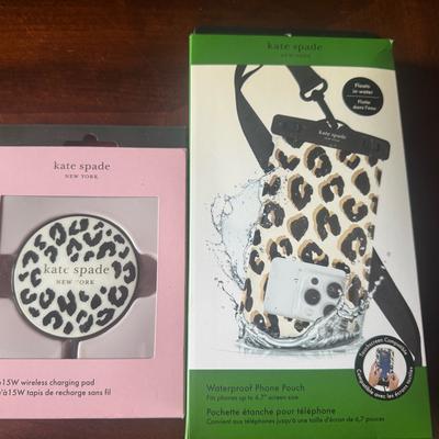 Kate Spade Cell Phones & Accessories | Kate Spade Brown And Black Leopard Print Phone Charger Set | Color: Black/Brown | Size: Os