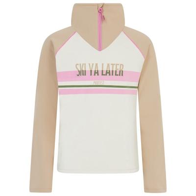 Protest - Kid's Prtwonder 1/4 Zip Active Top - Fleecepullover Gr 104 beige/weiß Image