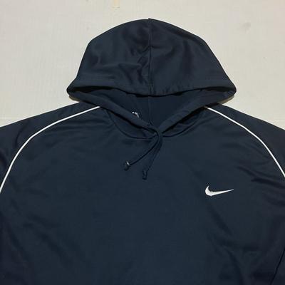 Nike Shirts | Vintage Nike Sweater Mens Size Xxl 2xl Blue Pullover Hoodie Silver Tab Y2k 90s | Color: Blue | Size: Xxl