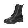 Schnürstiefelette CAPRICE "Caprice Stiefelette Nappaleder", Damen, Gr. 40, schwarz, Nappaleder, casual, Schuhe