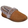 Pantoffel SKECHERS "COZY CAMPFIRE TEAM TOAST", Damen, Gr. 40, braun, Velourslederimitat, Synthetik, Fellimitat, klassisch, Schuhe, Hausschuh mit Memory Foam-Ausstattung