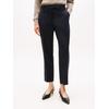 Anzughose TOMMY HILFIGER "TIMELESS WOOL SLIM STRT PANT", Damen, Gr. 38, N-Gr, schwarz, Web, Obermaterial: 54% Polyester, 44% Wolle, 2% Elasthan, unifarben, casual, slim fit knöchellang, Hosen, mit Wolle