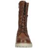 Schnürstiefel MUSTANG SHOES "Mustang Shoes Stiefel Lederimitat/Textil", Damen, Gr. 37, braun (cognac), Lederimitat, Textil, casual, Schuhe