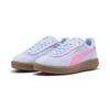 Sneaker PUMA "PUMA Club Klassika Sneakers aus Wildleder Damen", Gr. 38, haute tropic pink pixel gold blau, Obermaterial: Textil, Kuhleder, Synthetik; Futter: Textil, Synthetik; Innensohle: Textil; Laufsohle: Gummi, Schuhe