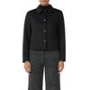 Hemdjacke S.OLIVER BLACK LABEL, Damen, Gr. 34, schwarz, Web, Obermaterial: 92% Polyester, 8% Elasthan. Futter: 100% Polyester, unifarben, casual, regular fit taillenbedeckt, Langarm gerader Abschluss, Jacken, mit Hemdkragen
