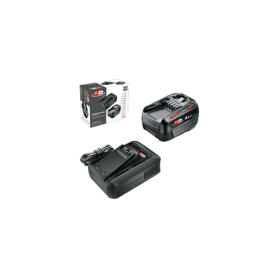 BOSCH HOME & GARDEN Akku Starter-Set "18V Set: Ladegerät AL 18V-44 CV und 4,0-Ah-Akku", baumarkt, 18 V, Akkumulatoren, sorgt für Flexibilität und spart gleichzeitig Geld Image