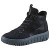 Winterboots WALDLÄUFER "H-LIVIA", Damen, Gr. 9 (43), blau (dunkelblau), Nubukleder, Nappaleder, sportlich, Schuhe, Schnürboots, Komfort-Stiefelette in Bequemweite G (= weit)