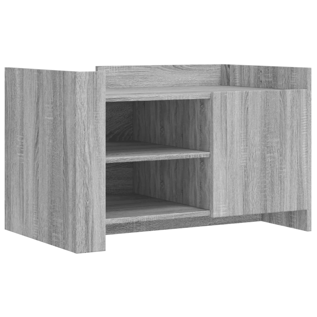 vidaXL Couchtisch Grau Sonoma 80x50x50 cm Holzwerkstoff Image
