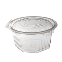DayBays 4800 Stk. Haushaltsbox PP 750 ml 168x164x69 mm 8 Eckig Salat-Box Alpha mit anhängendem Deckel Image