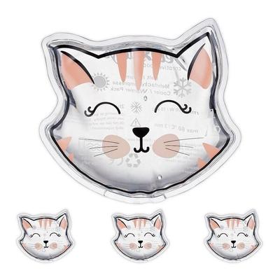 relaxdays 4er-Pack Kühlpads »Katze«