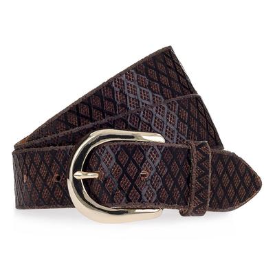 b.belt Gürtel Leder 110 cm Braun Herren Image