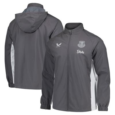 Everton Castore Spieler Trainingsregenjacke - Grau Image