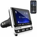 FM12B LCD da 1,44 pollici Bluetooth Lettore MP3 per auto Vivavoce Trasmettitore FM wireless Adattatore radio Caricatore per auto USB Telecomando