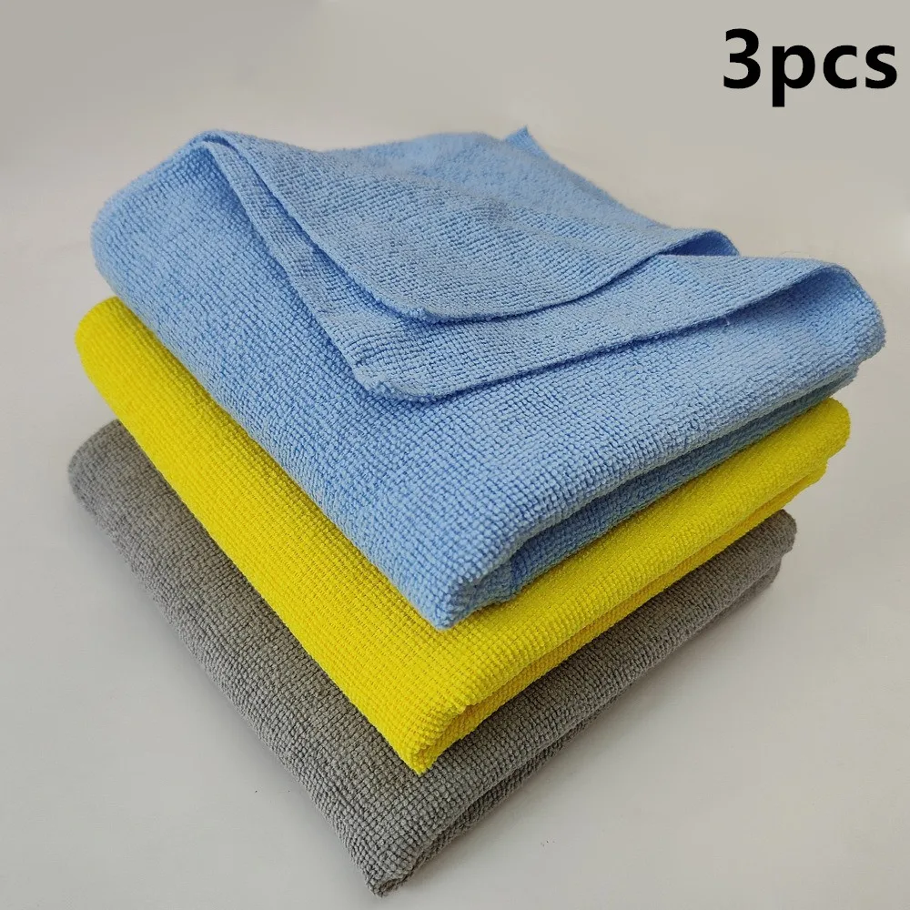 3 stücke Auto Mikrofaser Handtuch Grade Premium Mikrofaser Handtücher Trocknen Absorber Auto Polieren Wachsen Reinigung Detaillierung Tuch 40*40 cm Image