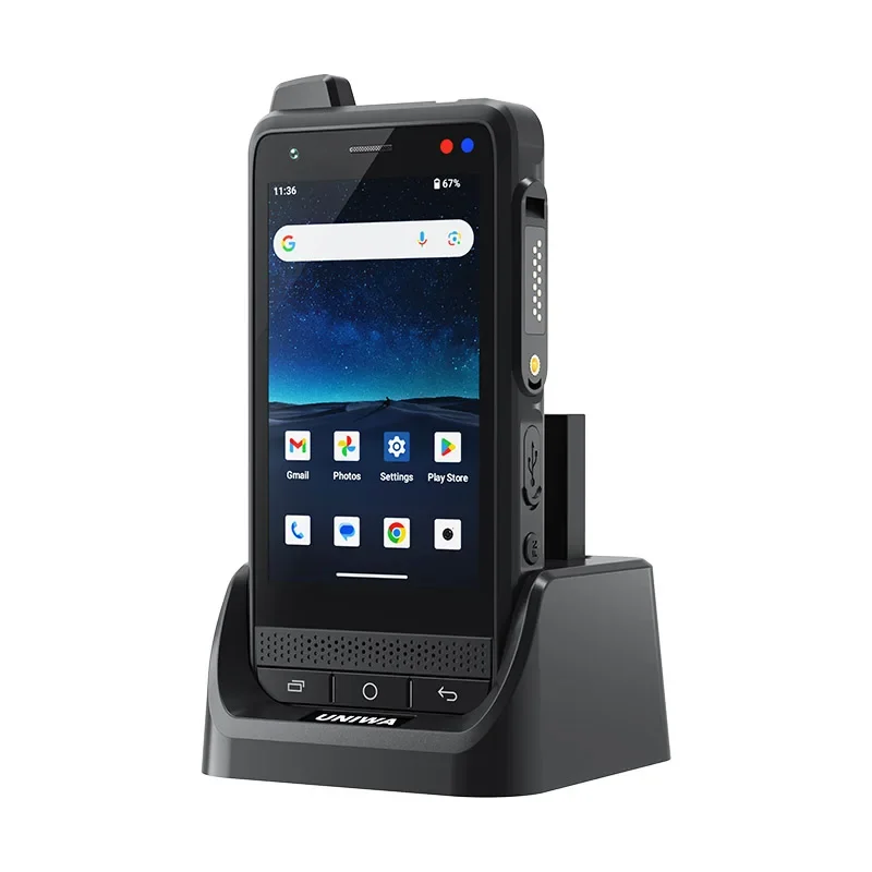 UNIWA F400 PoC Walkie Talkie Zello IP65 Smartphone Android 15 4350mAh 4.0 pollici 4G Gamma globale Walkie Talkie NFC