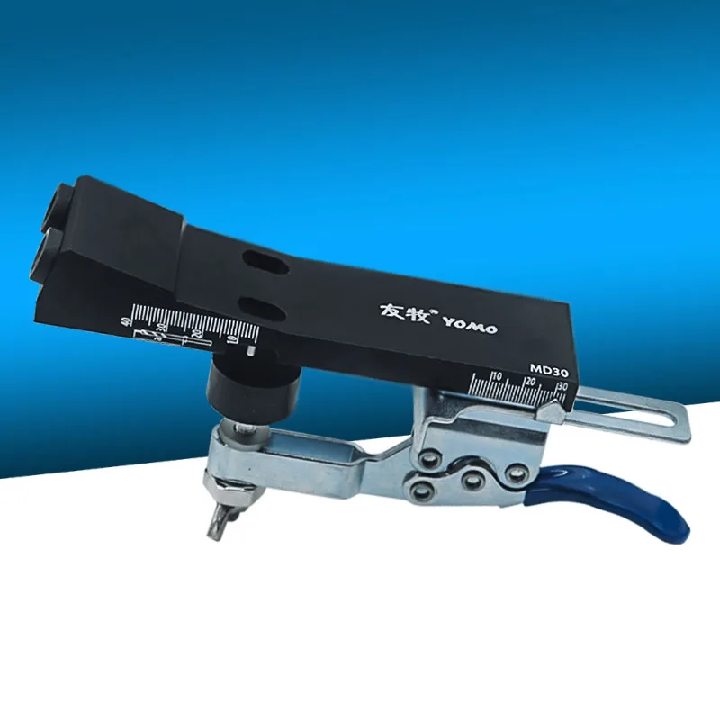 Ganzmetall-Taschenloch-Vorrichtungs-Set mit Schnellspanner und Stufenbohrern, einfach zu bedienen, 2-Loch-Taschenloch-Schraubenvorrichtungssystem MD30 Image