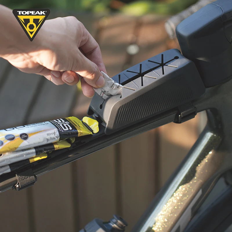 Topeak Radfahren Grave Bars Halter Rennrad Fastfuel Plattform Oberrohr Pack Tasche Werkzeug Box Quick Strap System Fahrrad Zubehör Image