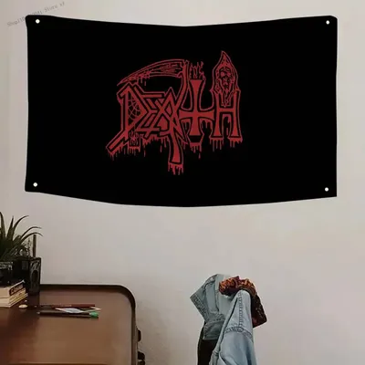 Angles Old Deaths Mental Rock Band Flagge Banner Vierloch Flagge Polyester Outdoor Dekor Raumästhetik Image