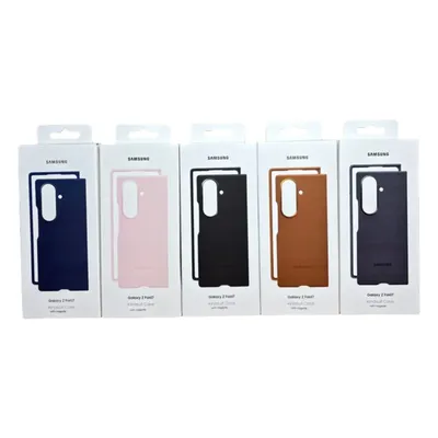 Leather Magnetic Case for Samsung Galaxy Z Fold 7 5G Fold7 Magsafe Slim Mobile Phone Cover Wireless Charge Back Protective Shell