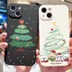 Custodia per telefono con stampa albero di Natale per Xiaomi Poco X7 Pro 5G M6 Pro 4G X6 X5 X3 F5 F6 X7 Custodia morbida in silicone opaco caramelle antiurto