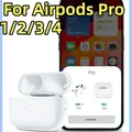 Custodia di ricarica wireless per AirPods Pro 1st & 2nd-680Mah Charger Box W/ Bluetooth Sync Button Pods 2 3 4 Type-C No Earbuds Apple Pro 2nd & 1st Gen con pulsante di sincronizzazione compatibile