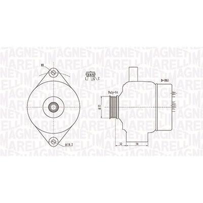 Magneti Marelli Generator [Hersteller-Nr. 063731803010] für Suzuki Image