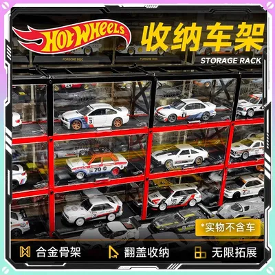Hot Wheels Storage Rack 1/64 Dedicated Scenario Alloy Material Display Box Room Ornament For Hot Wheels Custom Birthday Toy