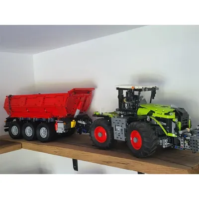 MOC-8830 Landwirtschaftliche Fracht Transport Muldenkipper Set Kombination Bausteine Modell MOC Kreative Jungen Kinder Geburtstag Spielzeug Geschenke Image