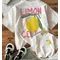 Fashion Graphic Tees Tops Women Clothing Lemon Cello T-Shirts Female Funny T Shirts Korean Aesthetic Clothes Sleeved Harajuku