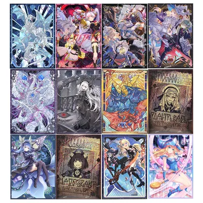 36 Modelle 50 Teile/satz 63X90Mm Diy Yu-Gi-Oh! Cyber Dragon Kartenhülle Color Flash Ygo Blue-Eyes White Dragon Kartenschutzhülle Image