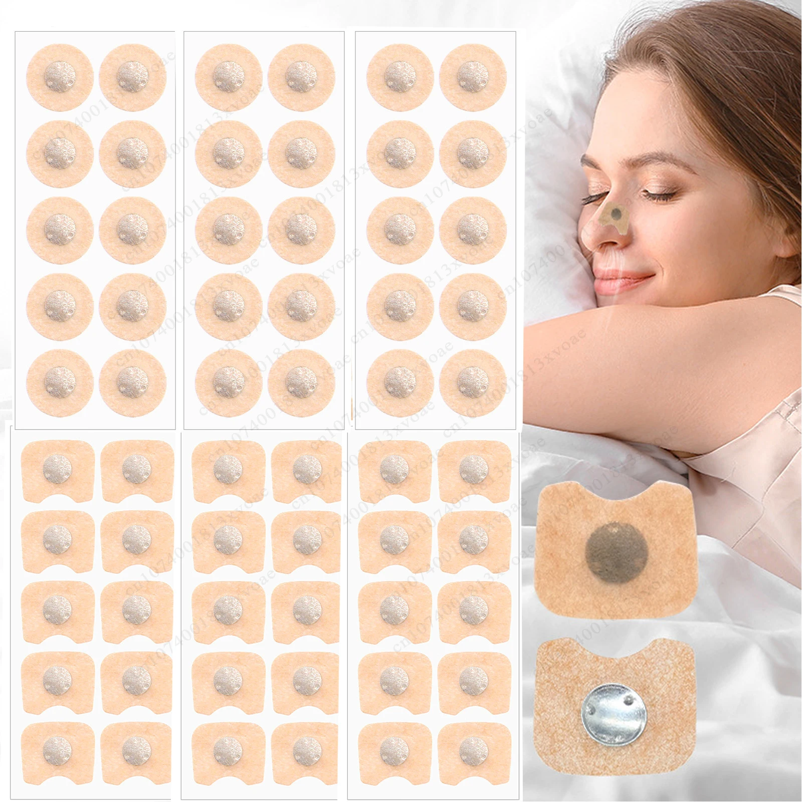 30/60/90PCS Nose Breathing Patches Nasal Breathing Dilators Patch Oxygen Intake Breathing Refill Nose Strips Patch Accessary