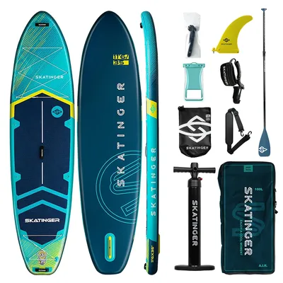 Skatinger 11'6'' X 35'' X 6'' Inflatable Paddle Board for Adults Paddle Gonflables Sup Board Prancha Paddle