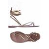 Zara Damen Sandale, Gr. 37, gold, kein Etikett