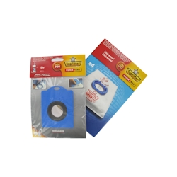 4er-Box Top Filter Universal-Staubsaugerbeutel mit Click Bag-Adapter für Elio-Staubsauger Image