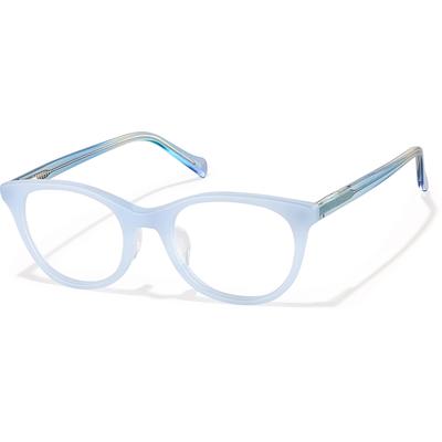 Zenni Girls Cat-Eye Glasses Blue Plastic Full Rim Frame