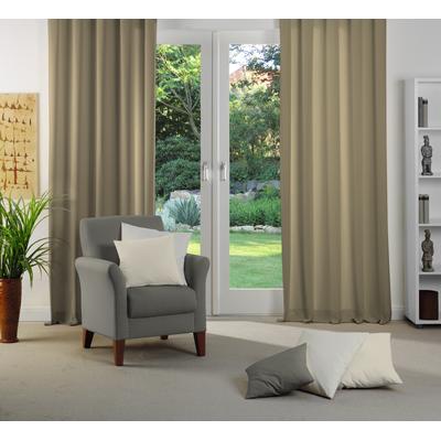 Vorhang WIRTH "Dim out", grau (taupe), B:142cm H:395cm, Polyester, Gardinen, nach Maß Image