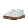 Sneaker PUMA "PUMA Club Klassika Sneakers Damen", Gr. 38.5, weiß mint melt vapor gray grün, Obermaterial: Textil, Kuhleder, Synthetik; Futter: Textil, Synthetik; Innensohle: Textil; Laufsohle: Gummi, Schuhe